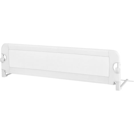 COSTWAY Sponda Letto di Sicurezza per Bambini, Barriera Letto Pieghevole e Portatile, con Cinghie, Lunghezza Regolabile: 95-190 cm (Bianco)