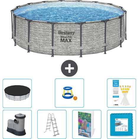 Bestway Bestway Steel Pro MAX Ronde - 488x122 cm - 8-pièces S570 (1/4)