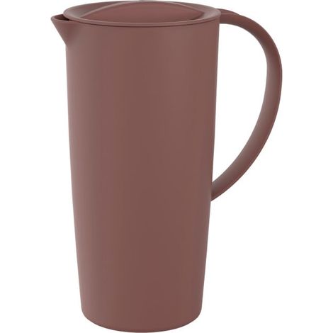 Rotho Wasserkrug Caruba 1,2 L rot Karaffe mit Deckel