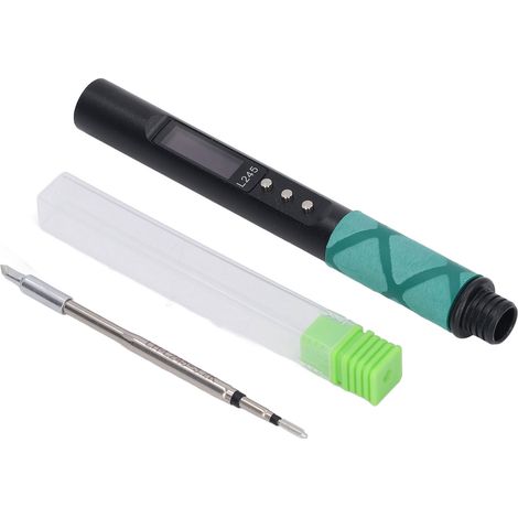 Fer à souder 65 W L245 avec noyau chauffant compatible OC, PD, charge rapide, Type-C, station de soudage portable avec affichage numérique (noir)