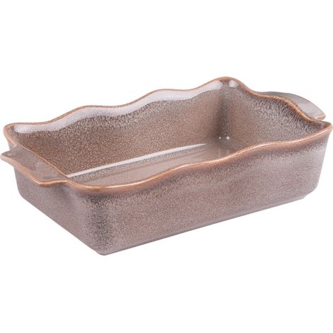 Table Passion - Plat à four rectangle Ely 27x15x7 cm brun (1/2)