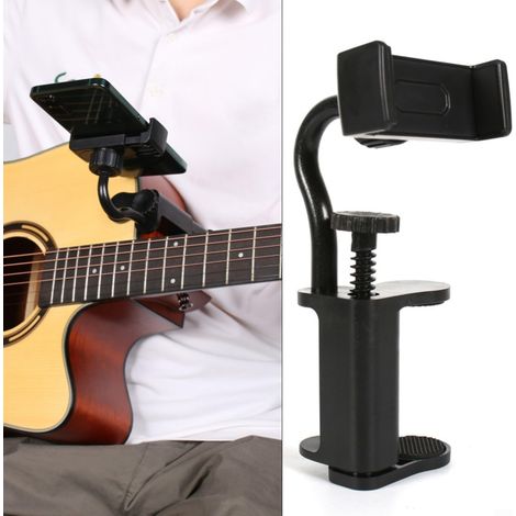 Supporto per telefono a forma di chitarra – Supporto regolabile per esporre spartiti musicali – Design multifunzionale