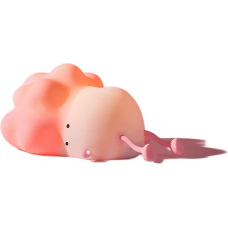 Veilleuse Tactile Santao Petit Navet Rose Silicone Doux 3 Niveaux Lumineux Minuteur 30min Rechargeable Décoration Chambre Enfant Cadeau (1/4)