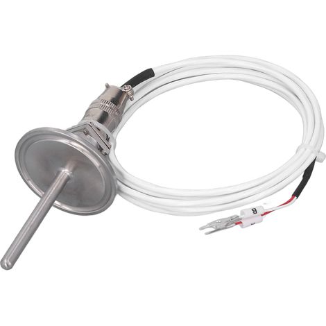 Sonde de température PT100 avec connecteur détachable à 3 broches, prise aviation, câble de détection de température de 2 mètres (1/5)
