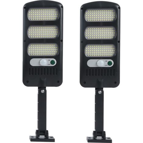 Solar-Außenleuchten, 2er-Pack, 213 LEDs, Sicherheitsbeleuchtung für den Außenbereich mit Bewegungsmelder, wasserdicht, 180° verstellbar, für Außenwände, Gärten, Straßen und Veranden