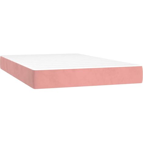 Maison Exclusive - Materasso a Molle Insacchettate Rigidità Media Rosa 120x200x20 cm in Velluto (1/5)