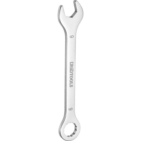 Clé mixte fine de 9 mm, boîte à 6 points et mini clé combinée coudée à 15° en acier inoxydable 30Cr13 pour réparation automobile (1/5)