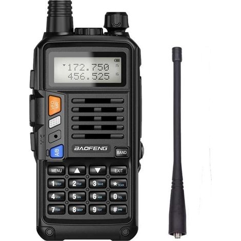 Talkie Walkie - BaoFeng - UV-S9 Plus - Batterie 2800 mAh - Portée 8-10 km - VHF/UHF 128 Canaux (1/4)