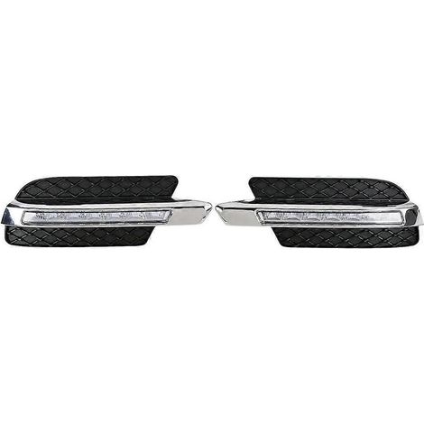 Grille de pare-chocs avec feux de jour (DRL) et antibrouillards pour BMW GL350/450/550 (2010-2012) - Références : A1649060351 et A16490 (1/5)