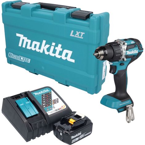 Trapano avvitatore a batteria Makita DDF 484 RG1K 18 V 54 Nm brushless + 1 batteria da 6,0 Ah + caricabatterie + valigetta (1/5)