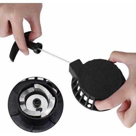 Démarreur Facile à Tirer,Tianer 2 Pièces Mini Démarreur à Traction en Alliage Démarrage Rappel Tirez Démarrer Lanceur de Recul Facile Tirer pour 2 Temps 49CC Pocket Bike Minimoto ATV Quad Scooter.