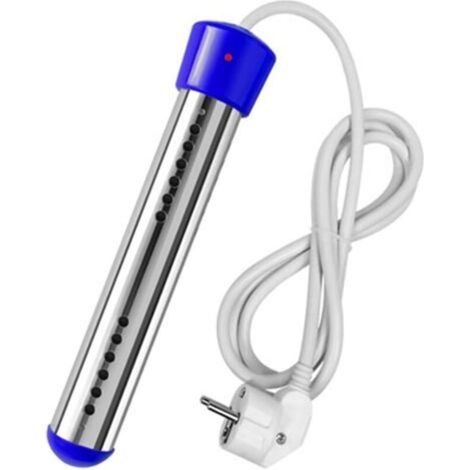 2000W eau électrique chauffe-eau chaudière eau chaude tasse d'immersion d'immersion d'immersion instantanée Macine chauffage portable piscine portable UE Brancher Silver(bleu)