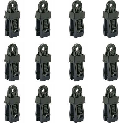 12 Pack Heavy Duty Tarp Clips, Outdoor Tent Clip for Holding Tarp, Car Sunshade, Pool (1/4)