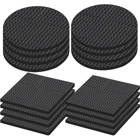 Patin Chaise, Patin Antiderapant, Pieds Caoutchouc Patins Autocollant Protecteurs Meubles, Patins Protection pour Sols Boi, Pieds Table, Chaise, Lit (1/5)