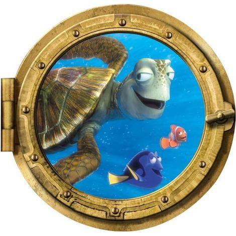 43 cm x 43 cm U-Boot-Meerestiere Hai-Liane 3D-Wohndekoration Livin