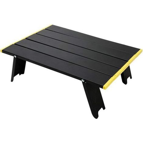 MIMOSON-Folding Camping Table Portable Aluminum Beach Table Folding Mini Folding Picnic Table Light Compact for Camping Picnic Outdoor Travel Beach (1/5)