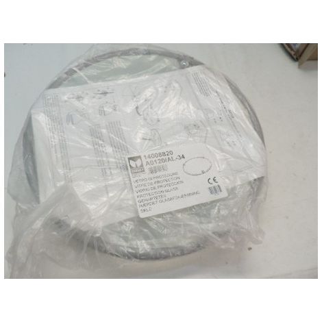 Vitre en verre trempé Ø 410mm avec clips de fermeture alu pour réflecteurs alu IP40 de gamme ARCHIS 15 et LAMA SBP 14008820