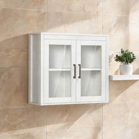 Meuble de salle de bain en melamina de Madeira 60 x 19,5 x 54 cm (1/5)