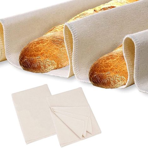 2 Pieces 18.9 x 36 cm Natural Linen Bread Canvases (1/5)