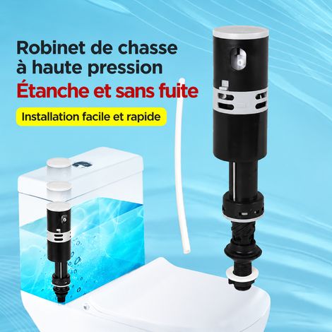 Robinet flotteur télescopique WC vanne d'arrivée d'eau droite avec raccord en plastique silencieuse 220 g – Livraison gratuite