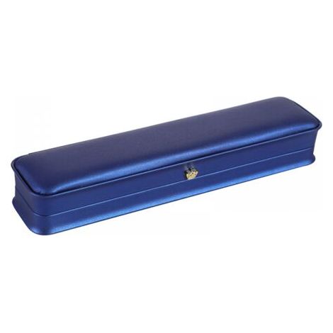 Leather jewelry storage box, rectangular necklace bracelet display gift box, royal blue (1/3)