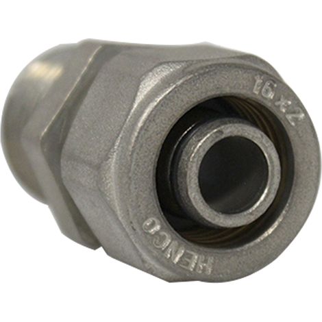 Raccord Multicouche à compression Ø16x2,0 - Droit Mâle 1/2 (15/21) - Henco (1/4)