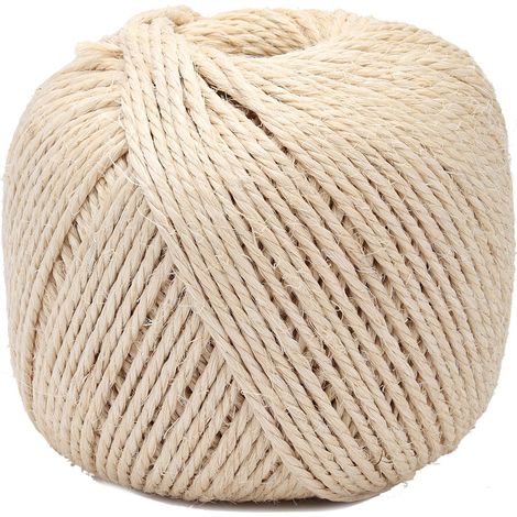 La cordeline CJ102 Gomitolo Spago Sisal Diametro 3 mm x Lunghezza ± 500 m per 2,5 kg (1/4)