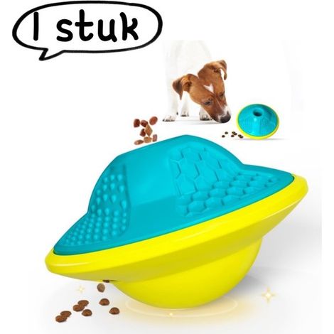 pièce - Jouet éducatif pour chien - Réutilisable, aide à entraîner la force de morsure de votre animal de compagnie - Balle de friandises comme cadeau - Plastique - Bleu-vert (1/5)