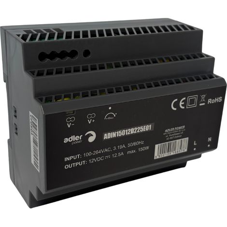 ADIN15012: Alimentatore DIN 12V 150W ADLER