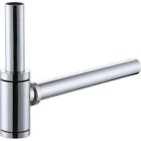 EASYCOMFORT Siphon de salle de bain en alliage de zinc - Siphon tubulaire et siphon coupe-odeurs avec piège à odeurs (1/5)