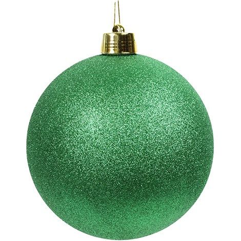 Maxi Pallina di Natale XL Verde Glitter