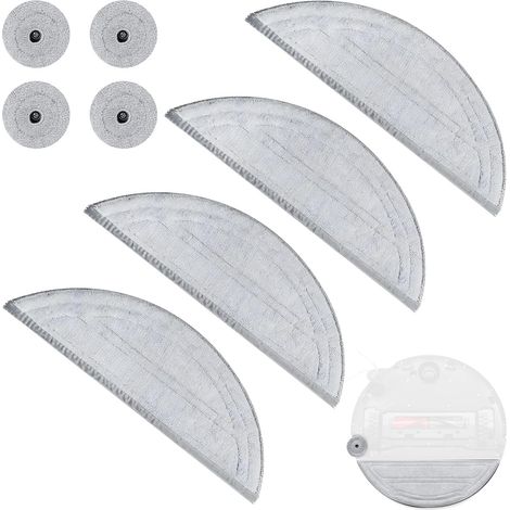 AQUATECHNICK - lingettes de lavage pour Roborock Saros 10, surface d'essuyage généreuse — compatibilité précise (1/5)