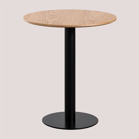 Mesa de bar redonda en chapa de fresno Frappe SKLUM Ø70 cm (1/5)