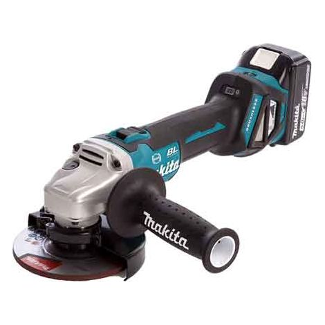 SMERIGLIATRICE ANGOLARE BRUSHLESS A BATTERIA 'DGA513RTJ' MAKITA 18V 5,0Ah - MAKITA