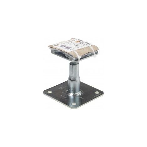Simpson Strong Tie – Pied de poteau réglable 100 à 150 mm – Acier S235 JR – Fixation rapide sans usinage – Pour bois massif et béton