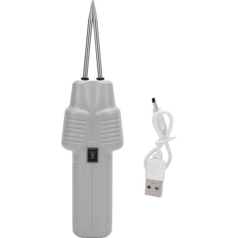 Plumeur électrique de volaille portable avec 2 batteries intégrées 1600mah - ABS et stainless steel - Gris (1/5)