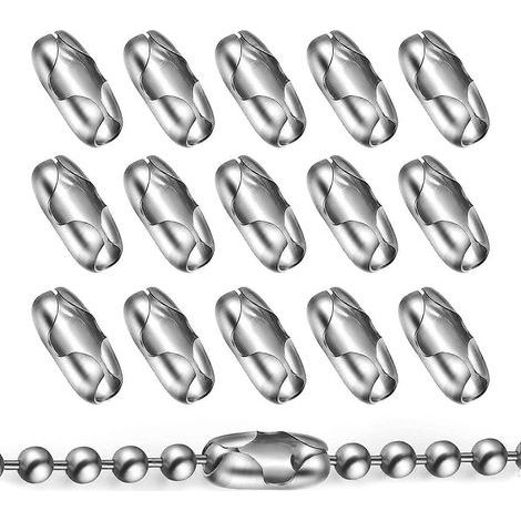 50 connecteurs pour stores romains verticaux, fermoirs à billes de 4,5 mm, connecteurs pour chaînette à perles (1/5)