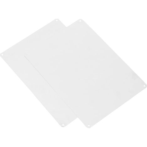 Lot de 2 Plaques Aluminium Vierges Argentées pour Sublimation avec Trous Pré-percés, Résistantes et Personnalisables, Adaptées pour Usage Intérieur et Extérieur (1/5)
