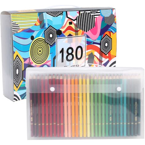 Professional Colored Pencils 180 Colors Soft Core Drawing Pen for Artists Children Adults Sketching Painting (1/5)