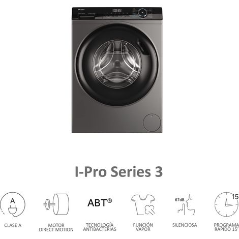Haier HW90-B149398S-IB - Lavadora Carga Frontal 9 Kg 1400 Rpm A Antracita