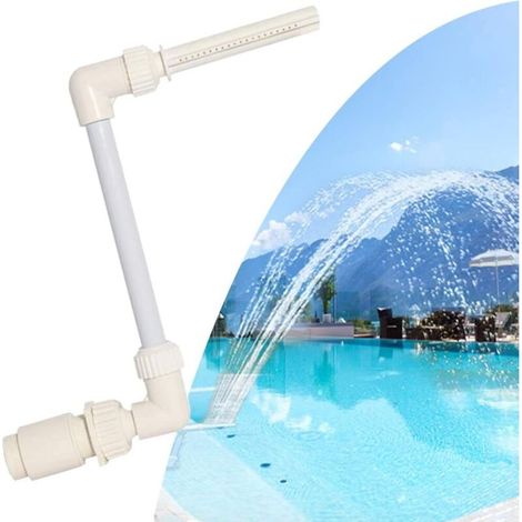 – Fontaine cascade de piscine – Pulvérisation de refroidissement – Plastique ABS antirouille – Hauteur réglable pour bassins et jardins (1/5)