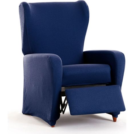 Housse de Fauteuil de Relaxation bi-élastique 4 pièces réglable, Protection complète Contre l'usure - Housse de Fauteuil Respirante et Facile à Installer, Aspect tapissé (1/5)