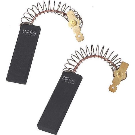 Lot de 2 brosses de lavage pour lave-linge, balais de charbon pour machine à laver, brosses électriques en carbone-3.80X1.20X0.40CM-Black (1/3)