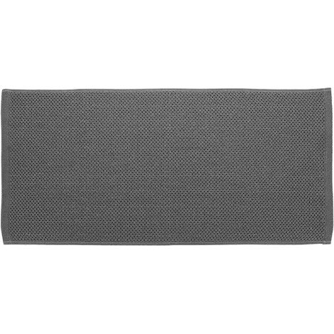 Serviettes de sport en coton à motif nid d'abeille, lot de 4, grises - Légères, pratiques et résistantes (1/5)