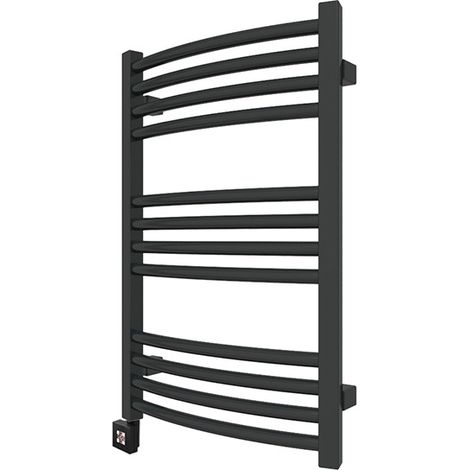 Sèche-serviette électrique noir de 660 mm de haut et 400 mm de large - 300 Watt - LEN660/400E1N