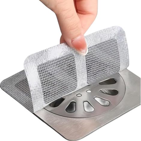 20 adesivi monouso per la raccolta dei capelli nella doccia, filtro per capelli nella doccia, per prevenire l'intasamento degli scarichi, per accessori da bagno, articoli essenziali per l'appartamento (1/5)