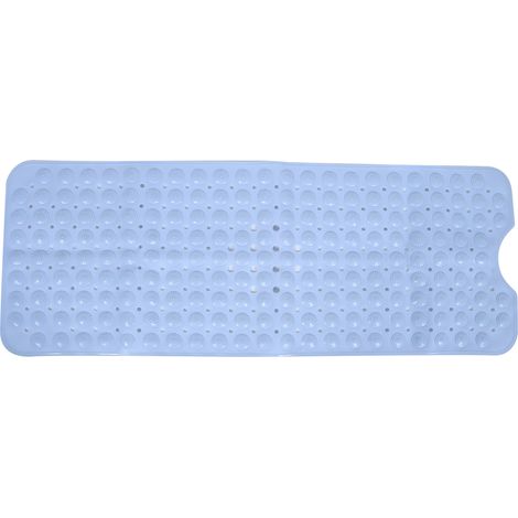 [Baño de burbujas] Alfombrilla de baño antideslizante con masaje – alfombrilla de ducha con ventosas para bañera – azul, 38 x 100 cm – serie premium (1/5)