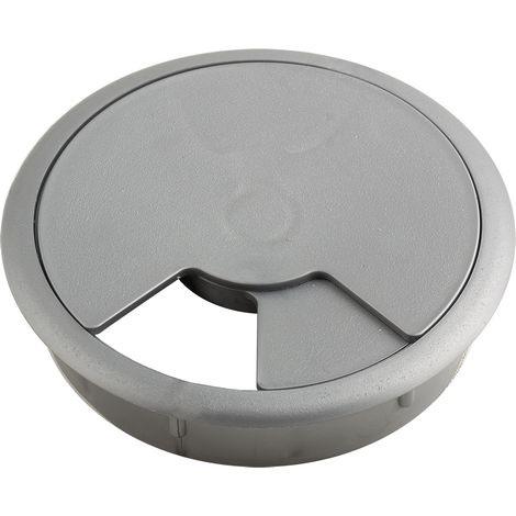 80 mm silberne Kunststoff-Kabeltülle SANS MARQUE