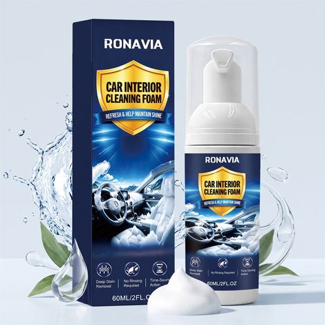 Reinigungsschaumtuch/Gewebe für die Autoinnenreinigung zur Desinfektion und Geruchsbeseitigung, praktische Reinigung des Fahrzeuginnenraums – 60 ml -- BIEMMEDUE (1/5)