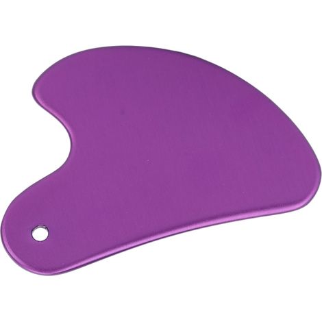 Plaque de Guasha en Alliage d'Aluminium pour Massage Visage et Corps, Accessoire SPA Violet (1/5)